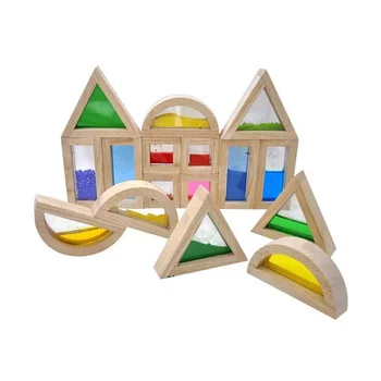 Lietať AC Rainbow Bloky - Piesok, Deti učia & Vzdelávacie Hračky, Vrstvenie Bloky