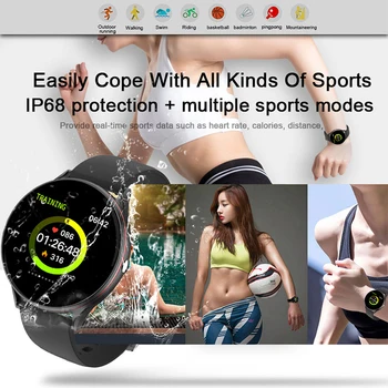 LIGE Nové Fitness Hodinky Krvného Tlaku, Tepovej frekvencie Celej Dotykovej Obrazovky a Šport Smart Hodinky Muži Ženy pre IOS Android Box