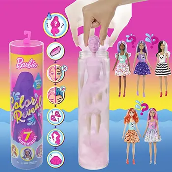 Light Tube Zmena Barbie Bábika Prekvapenie farboslepí Box Bábiky pre Dievčatá Zmena Deti Hračky pre Dievča Princezná Hračka pre Deti,