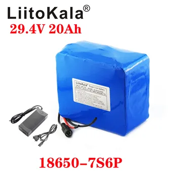 LiitoKala 29.4 V 20AH 18650 3000mah 7S6P 24V 250W 500W 350W 750W Klince batérie, elektrický bicykel, batéria 24V 20ah lítiová batéria