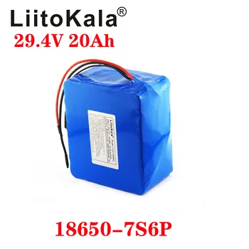 LiitoKala 29.4 V 20AH 18650 3000mah 7S6P 24V 250W 500W 350W 750W Klince batérie, elektrický bicykel, batéria 24V 20ah lítiová batéria