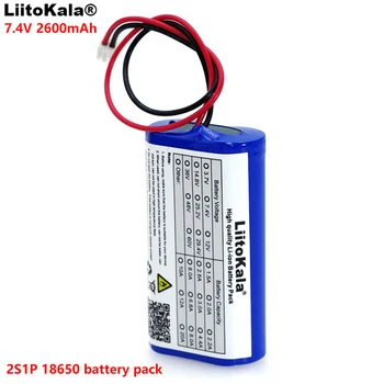 LiitoKala 7,2 V / 7.4 V / 8.4 V lítiová batéria 18650 2600 mA Nabíjateľná batéria megaphone reproduktor ochranu palube