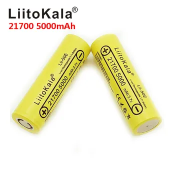 LiitoKala Lii-50E 21700 5000mA 35A Li-ion Batéria Discharger 3,7 V Batéria Cigarety Elektronické Batérie A Energie-Batéria Nástroje