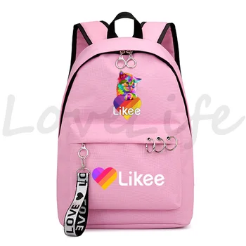 LIKEE Video Školské tašky pre Študentský batoh Likee Notebook Batoh Školské Tašky pre Dospievajúce Dievčatá chlapci späť na školské tašky