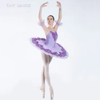 Lila Profesionálne Balet Tutu Balerína Tanečný Kostým pre Dievčatá a Ženy, Sólový Tanečný Výkon alebo Súťaž Kostýmov BLL083
