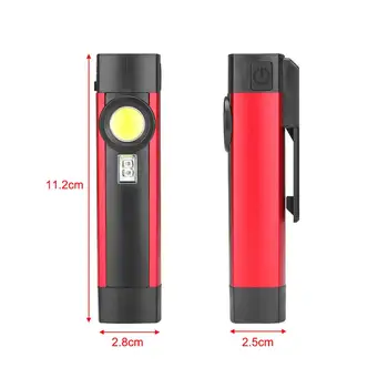 Linkax Mini Prenosná UV Lampa Uv LED, 395nm Baterka KLASU Magnetické USB Nabíjateľné 4 režim Práce svetlo, pochodeň