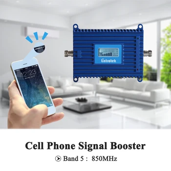 Lintratek LCD Displej 70 db Zisk 3G UMTS 850mhz Mobilný Signál GSM Repeater CDMA 850 (Band 5) Signál Celulárnej siete Zosilňovač Full Kit @