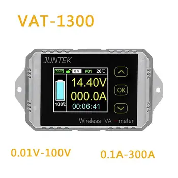 Litake VAT1300 100V 300A Bezdrôtový Napätie Prúd Meter autobatérie Monitorovanie 12V 24V Batéria 48V Coulomb Počítadlo VA Meter