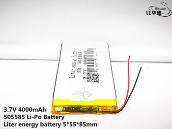 Liter energie batérie Dobré Qulity 3,7 V,4000mAH,505585 Polymer lithium ion / Li-ion batéria pre HRAČKA,POWER BANKY,GPS,mp3,mp4