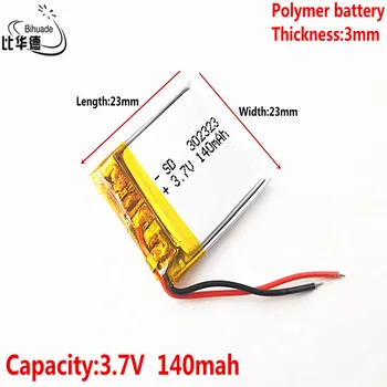 Liter energie batérie Dobré Qulity 3,7 V lítiová batéria 302424 032424 032525 302525 032323 140MAH batérie, Bluetooth