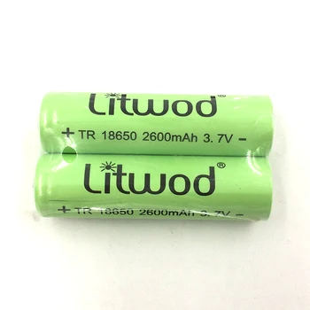 Litwod 3,7 V Pôvodnom 18650 Batérie Nabíjateľná Li - Ion Pre Led Svetlomet Flashligth