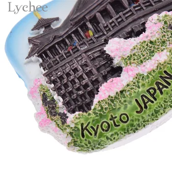 Liči Život 3D Chrám Kiyomizu Chladnička Magnet Japonsko Krajiny Chladnička Magnetické Nálepky Tvorivé Domova Cestovné Suveníry
