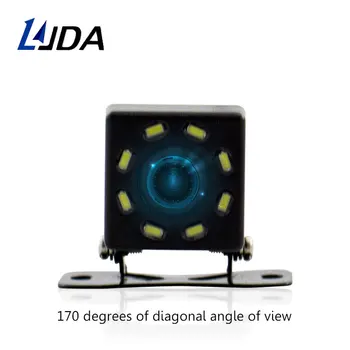 LJDA Auto parkovacia Kamera Univerzálny Záložný Parkovacia Kamera 8 LED diódy pre Nočné Videnie Vodotesná 170 širokouhlý HD Farebný Obrázok