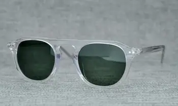 LKK UNISEX vysoko kvalitné Ručne-vyrobené Japonský vintage Mužov polarizované slnečné okuliare Dámy módne slnečné okuliare