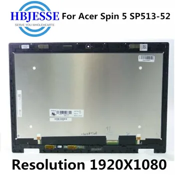 LM133LF1L02 LM133LF1L LCD Displej Dotykové Sklo Digitalizátorom. Montáž pre Acer Spin 5 SP513-52 LCD SP513-52N 30pins FHD 1080P
