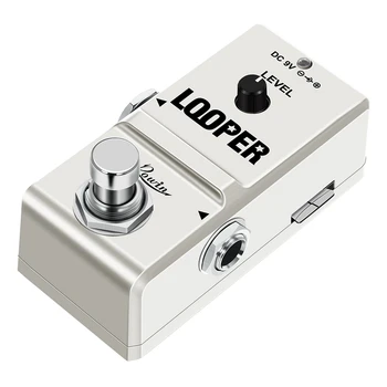 LN-332A Inovované Drobné Looper Elektrická Gitara Efekt Pedál 10 Minút Opakovanie Neobmedzený Overdubs