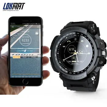LOKMAT SmartWatch Šport Krokomer Bluetooth 50M Nepremokavé Informácie Pripomienka Digitálne Mužov Smart Hodinky Pre Ios A Android