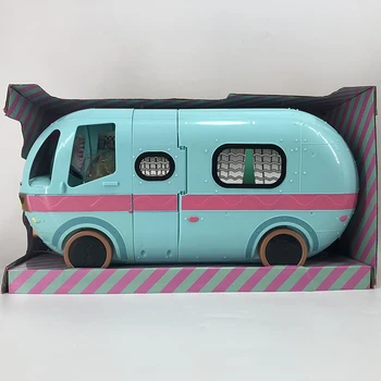 Lol Camper Prekvapenie Bábiky Glamper Autobus DIY Doll House Príslušenstvo Nábytku Anime Roztomilé Hračky Pre Deti, Dievčatá, Narodeniny Darčeková Sada