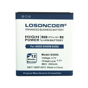 LOSONCOER 2500mAh S4505 Pre DNS S4505 S4505M S4506 Batérie Batérie+Sledovacie Číslo