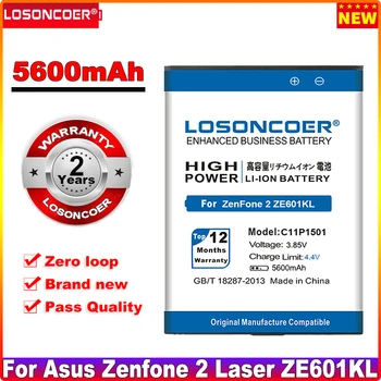 LOSONCOER 5600mAh C11P1501 Batéria Pre ASUS ZenFone 2 Laserové Selfie ZE550KL ZE601KL ZD551KL Batérie Batérie