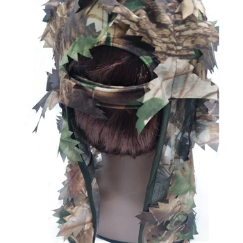 Lov Kamufláž Listovej Klobúk Lesné Skryť Maska Prenosné Priedušná Vonkajší Lov Spp Príslušenstvo