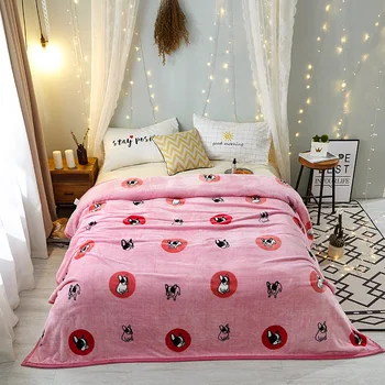 LREA плед snehové Vločky deka na posteľ mäkké teplé na gauč comfotable hodiť ružová Lacné Vysoko kvalitné