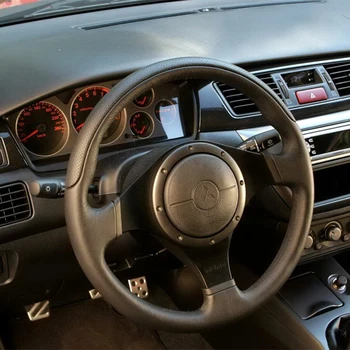 LS AUTO Pletenie na volante kryt pre Mitsubishi Lancer Evolution 9 EVO 9 auto Príslušenstvo ručné šitie auto styling
