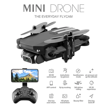 LSRC 2020 Nové Mini Drone 4K 1080P HD Kamera WiFi Fpv Tlak Vzduchu, nadmorská Výška Podržte Čierna A Šedá Skladacia Quadcopter RC Drone Hračka