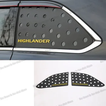 Lsrtw2017 Abs Auto Zadné Okno Trojuholník Uzávierky Panel Styling pre Toyota Highlander 2016 2017 2018 2019 2020 XU70 Dekorácie