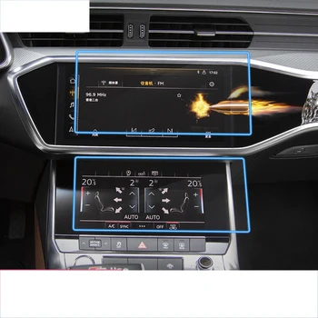 Lsrtw2017 auta GPS Navigácie dotykový displej Tvrdeného film ochranná nálepka pre audi a6, a7 2018 2019 2020 A8 anti-scratch ovládanie