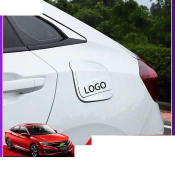 Lsrtw2017 auto styling uhlíkových vlákien abs auto kryt nádrže paliva nálepka pre honda civic 2016 2017 2018 2019 2020 10. príslušenstvo