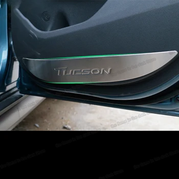 Lsrtw2017 Nehrdzavejúcej Ocele Auto Interiérové Dvere Panel Anti-kop Kryt na Hyundai Tucson 2016 2017 2018 2019 2020 Príslušenstvo