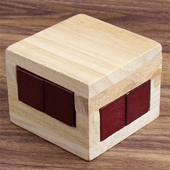 Luban Zámok IQ Hračky Drevené Magic Box Puzzle Hra pre Deti, Dospelých Vzdelávacie Mozgu Školenie Hračka Mozgu Teaser hračka