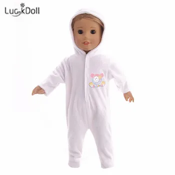 LUCKDOLL Fashion New Cute Pyžamo pre 18-Palcové Americký Bábiky a 43 cm Bábiku Hračka Príslušenstvo Dať Deťom Najlepší Darček