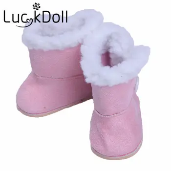 LUCKDOLL Zimné Topánky Fit 18-Palcové Americký 43 CM Baby Doll Oblečenie, Príslušenstvo,Dievča Hračky,Generácie,Darček k Narodeninám