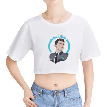 LUCKYFRIDAYF 2018 Nové Detroit Stať Ľudských Plodín Top T-shirt Horúca Hra Bavlna, Krátky Rukáv Sexy Tričká Ženy Ležérne Oblečenie
