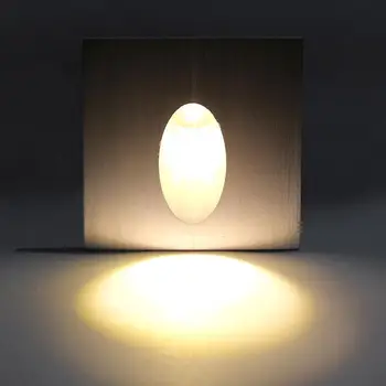 LumiParty Stenu Rohu svetlá, 1W/3W LED Footlight Štvorcové Nástenné svietidlá na Schody Foyer Predsieň, Chodba, Hliníkové Domáce Osvetlenie