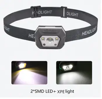 LumiParty XPE Nabíjateľná LED Svetlomet Prst Indukčné Reflektory Vedúci Svetlo Lampy Baterky Baterky