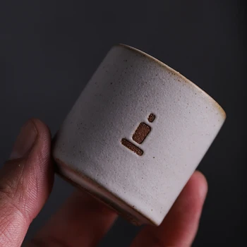 LUWU biele keramické šálku čaju ručné mních keramické teacups čínskej kung-fu pohár 35ml