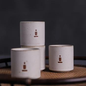 LUWU biele keramické šálku čaju ručné mních keramické teacups čínskej kung-fu pohár 35ml