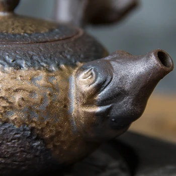 LUWU keramické kyusu teapots peň čínskej kung-fu čaj hrnce 220ml