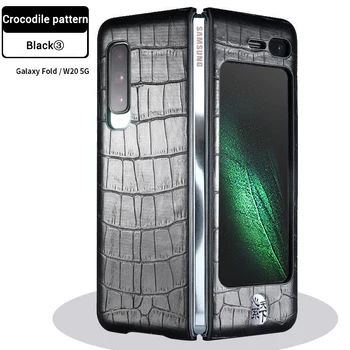 Luxusná kožená Ochrana Fit Galaxy Násobne obal pre Samsung Galaxy Násobne Slim Matný Bezdrôtové Nabíjanie Kryt pre Galaxy Násobne W20