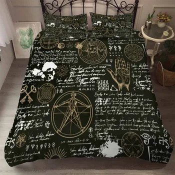 Luxusná posteľná bielizeň Nastaviť Mystické Kultúry Perinu obliečka na Vankúš Darček Posteľná Bielizeň Set pre Dievčatá Chlapci Teens, domáci Textil, Dropshipping