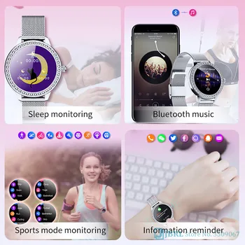 Luxusné Digitálne Hodinky, Ženy, Športové Hodinky Elektronické LED Dámske Náramkové Hodinky Pre Ženy Hodiny Žena Náramkové hodinky Top Bluetooth Hodín