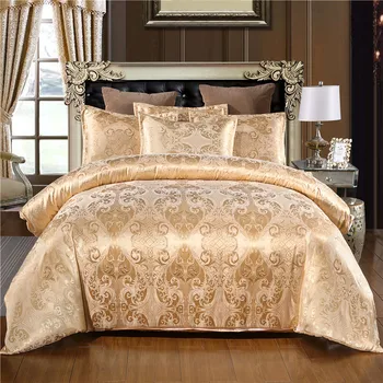 Luxusné Žakárové posteľná bielizeň Set 3KS obliečky na Vankúše Deka Kryt Dvojitého Kráľovná King Size Posteľ Bielizeň Biela Modrá Červená Obliečky Obliečky Kryt