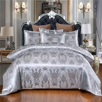 Luxusné Žakárové posteľná bielizeň Set 3KS obliečky na Vankúše Deka Kryt Dvojitého Kráľovná King Size Posteľ Bielizeň Biela Modrá Červená Obliečky Obliečky Kryt