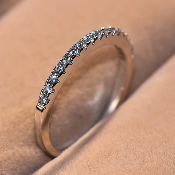 Luxusné Žena Malé Zirkón Kamenný Kruh, Módne Zlatá Farba Svadobné Šperky Sľub Lásky Zásnubné Prstene Pre Ženy