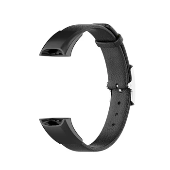 Luxusný Náramok Náramok pre Huawei Band 4/ Honor 5i Originálne Kožené Hodinky Remienok Nahradenie Watchband s Kovovou Prackou