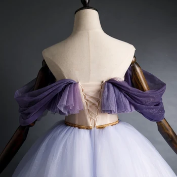 Luxusný rozprávkový sen levandule vintage plesové šaty, dlhé šaty vintage stredoveké šaty Renesancie princezná Victoria šaty