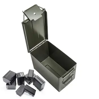 Lítiová Batéria v nevýbušnom Toolbox Multi-function Praktickej Ochrany Kovov Veľká-kapacita Nepremokavé Ohňovzdorné Zapečatenej Krabice